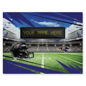 [Personalization Only] Official NFL Ravens - 62" x 84" Personalized Washable Rug