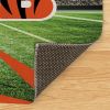 [Personalization Only] Official NFL Bengals - 62" x 84" Personalized Washable Rug