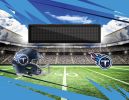 [Personalization Only] Official NFL Titans - 62" x 84" Personalized Washable Rug