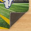 [Personalization Only] Official NFL Rams - 62" x 84" Personalized Washable Rug