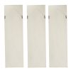 Set of 3 Large White Wall Art Panel, Rectangle Wall Sculpture, Wall D√©cor for Living Room Dining Room Office Bedroom, 21" x 71"