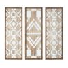 Two-tone Geometric 3-piece Wood Wall Decor Set