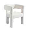 Contemporary Designed Fabric Upholstered Accent Chair Dining Chair for Living Room, Bedroom, Dining Room, Beige