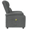 Massage Chair Dark Gray Fabric