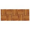 10 pcs Acacia Decking Tiles 11.8"x11.8" Vertical Pattern