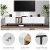 Modern TV Stand for 80'' TV with 3 Doors, Media Console Table, Entertainment Center with Large Storage Cabinet for Living Room, Bedroom