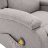 322464 Massage Recliner Light Grey Fabric (AU/US only)