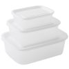 3pcs Fresh-keeping Box; Sealed Box; Refrigerator Storage Box; Fruit And Vegetable Food Finishing Storage Box; Kitchen Supplies