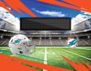 [Personalization Only] Official NFL Dolphins - 62" x 84" Personalized Washable Rug