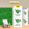 VEVOR Artificial Boxwood Panel UV 10pcs Boxwood Hedge Wall Panels Artificial Grass Backdrop Wall 24X16" 4cm Green Grass Wall Fake Hedge for Decor Priv