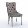 Furniture, Collection Modern, High-end Tufted Solid Wood Contemporary Velvet Upholstered Dining Chair with Chrome Stainless Steel Plating Legs,Nailhea