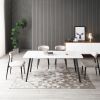 J3710 Porcelain Dining Table White 70"