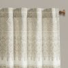 Cotton Printed Curtain Panel with Chenille detail and Lining(Only 1 Pc Panel)