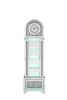 ACME Noralie GRANDFATHER CLOCK W/LED Mirrored & Faux Diamonds AC00353