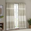 Cotton Printed Curtain Panel with Chenille detail and Lining(Only 1 Pc Panel)