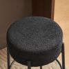 30" Tall, Round High Bar Stools, Set of 2 - Contemporary upholstered dining stools for kitchens, coffee shops and bar stores - Includes sturdy hardwar