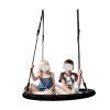 Detachable Spider Web Tree Swing Outdoor Safe and Durable Kids Hanging Platform Swing Seat for Children Adults Backyard Garden